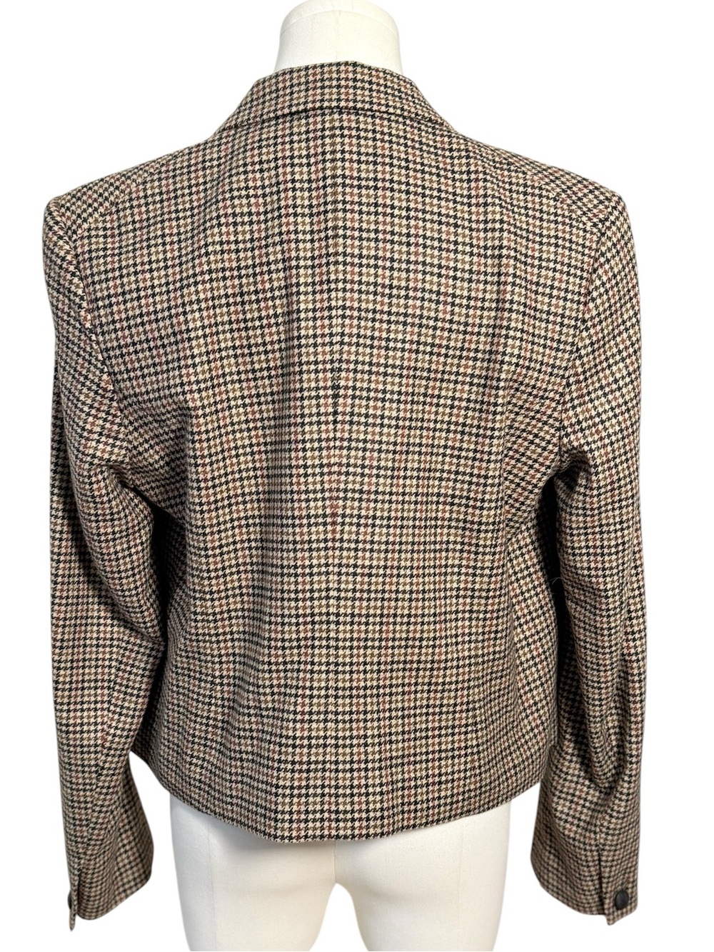 NWT - Rag & Bone Elle Virgin Wool Houndstooth Cropped Blazer Size 12 - Picture 5 of 10